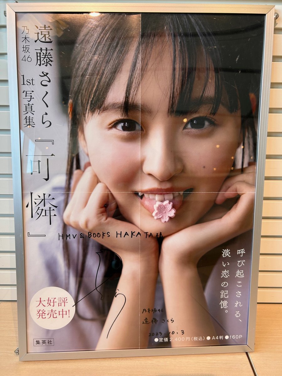 ぽこちゃんページ】乃木坂46 遠藤さくら 1st写真集 可憐 サイン入り