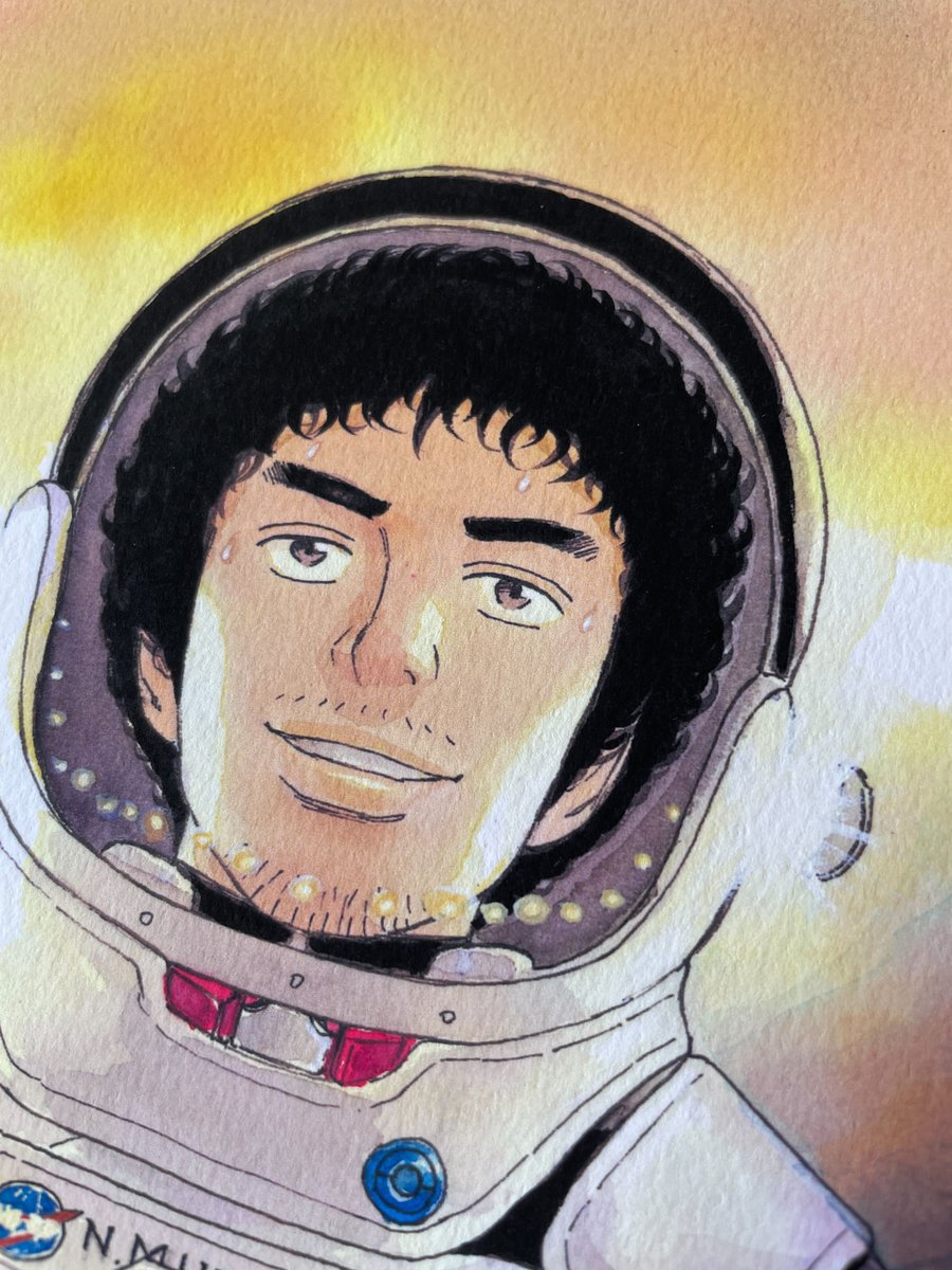 【匿名】宇宙兄弟2017年モーニング合併号表紙ミストグラフ　複製原画