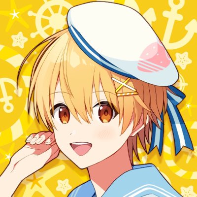 この夏のマリンるぅとくん( ˶'ᵕ'˶) ̖́-💛 似合ってるかな？どうかな