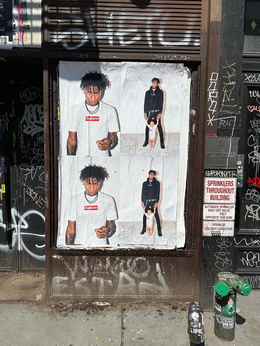 NBA YoungBoy x Supreme posters are being spotted in NYC.