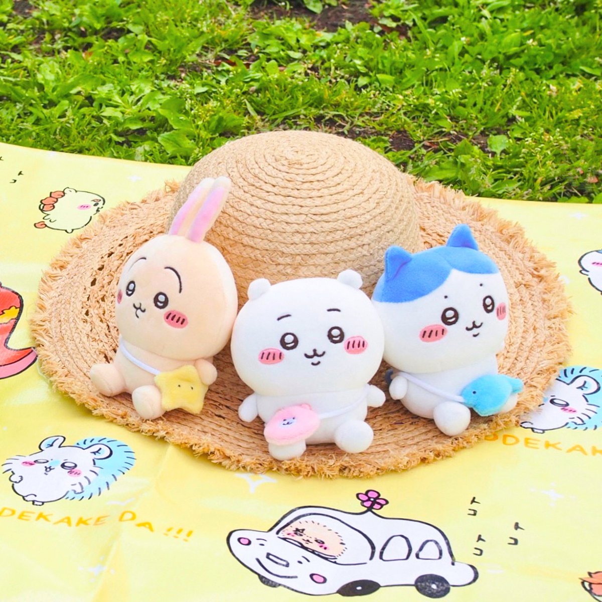 🍀新商品🍀 『お出かけ楽しみ！な お座りミニぬいぐるみ』 （#ちいかわ