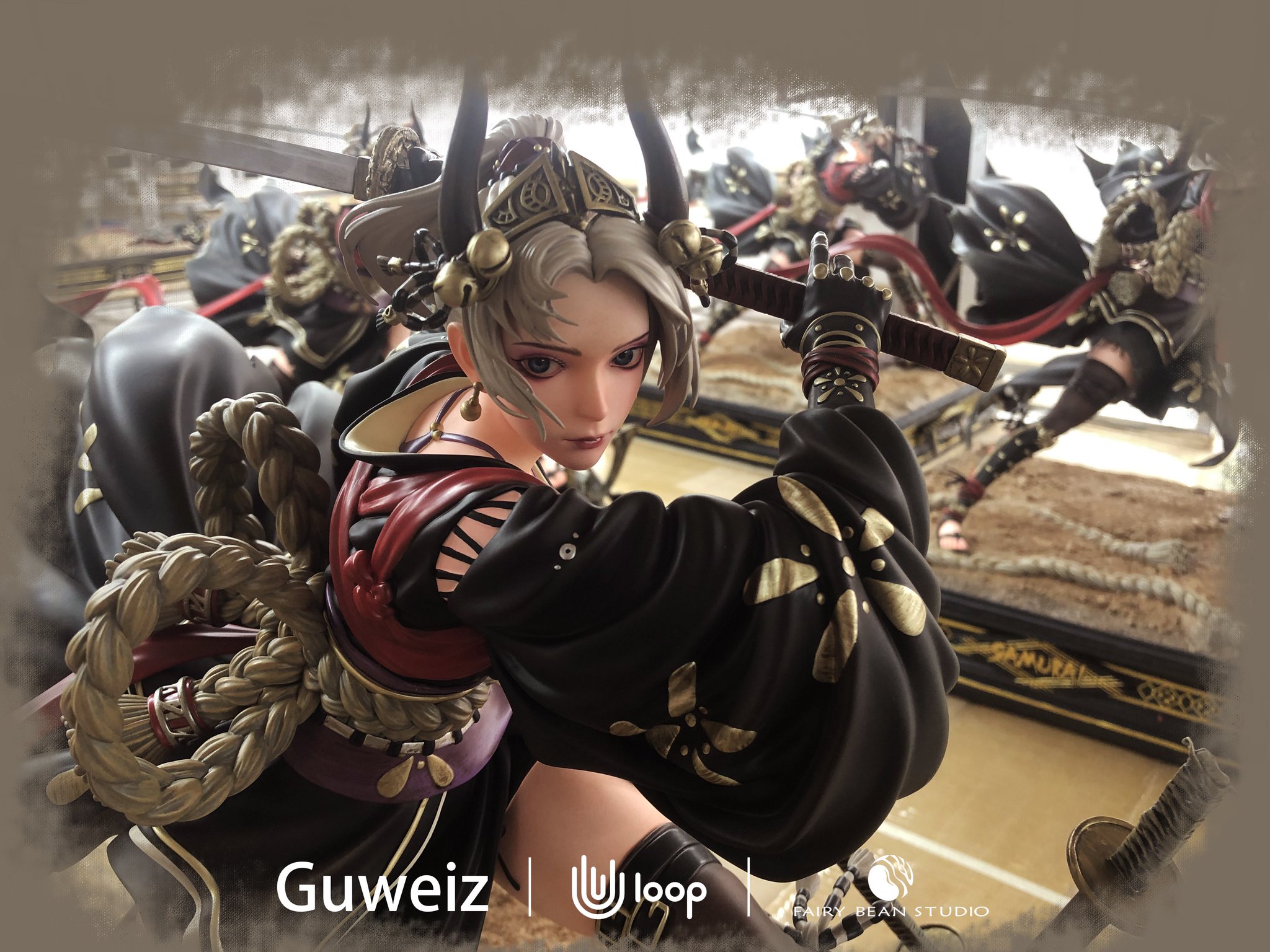 FD18 道馬宗廣作 認徳斉好模 銀露入黒棗「折