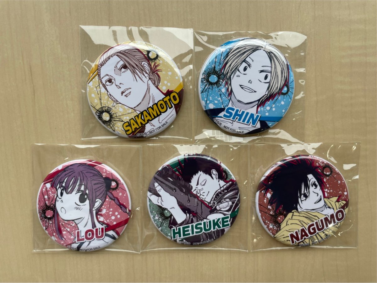 懸賞品】Sakamotodays サカモトデイズ 神々廻 缶バッジ ゼブラック