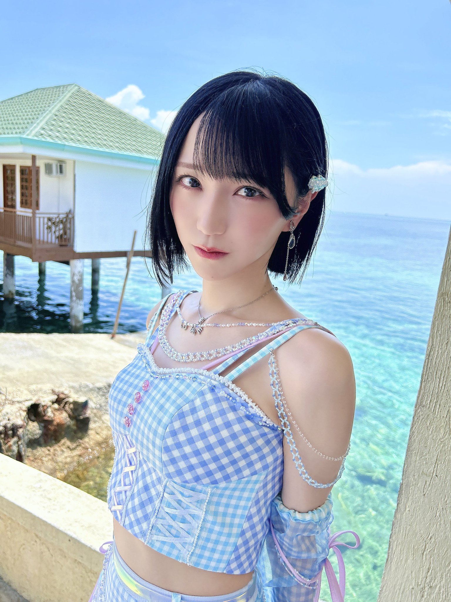 イコラブ 野口衣織 直筆生写真 ＝LOVE ナツマトペ ジャケット衣装