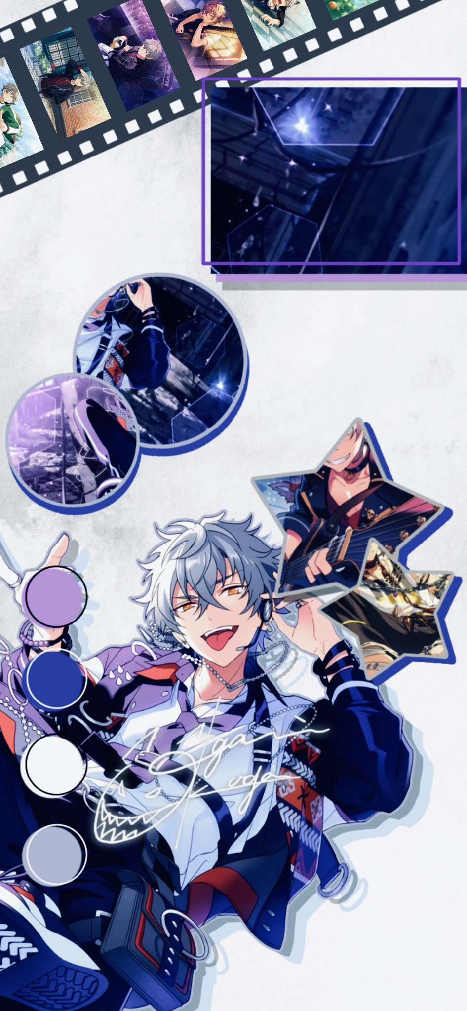 あんスタ 中国限定 大神晃牙セット あんスタ 大神晃牙 色紙 65枚