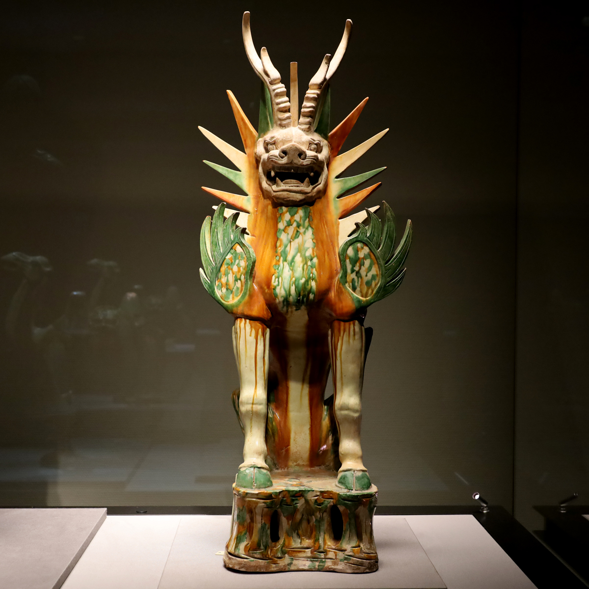 中国唐代「聖獣・唐獅子」神獣・霊獣・魔除け・守護・初唐様式・青銅・