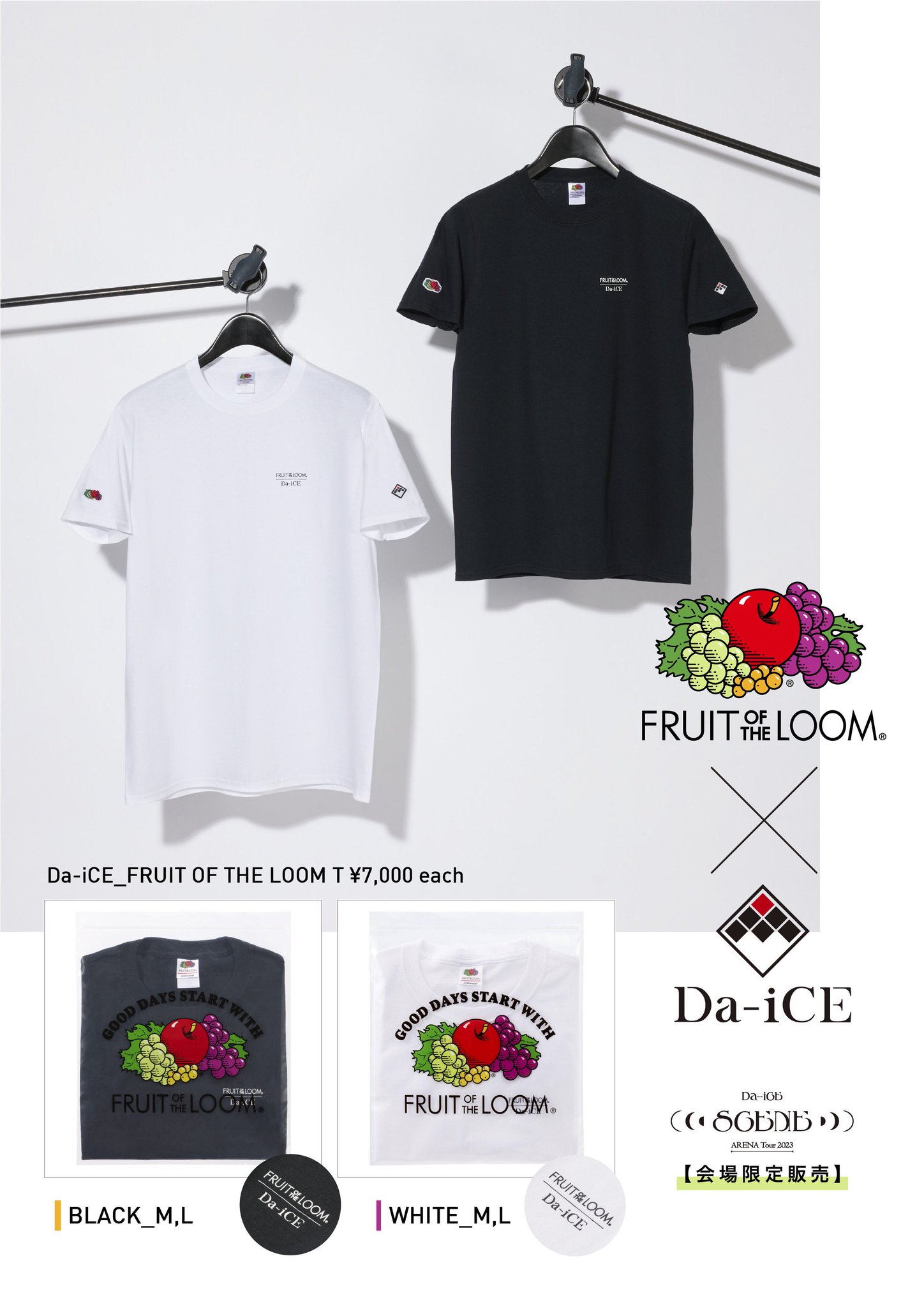 Da-iCE Tシャツ インディーズからデビュー 各・セット売り Da-iCE T