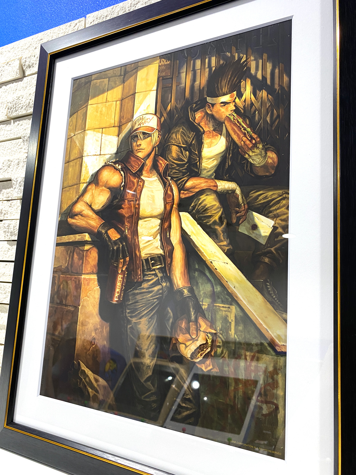 SNK KOF 餓狼伝説 おぐらえいすけ 描き下ろしA3複製原画 テリー SNK