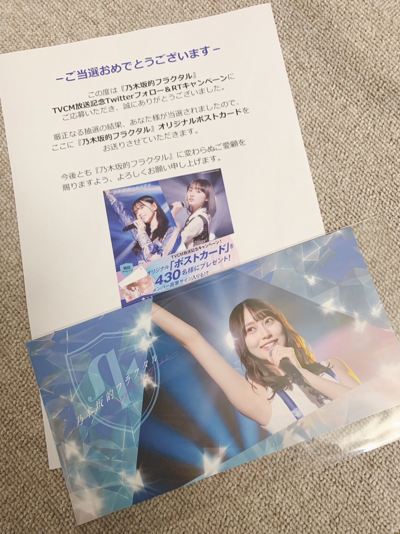 乃木坂的フラクタル 乃木坂46 早川聖来 直筆サイン入りチェキ 乃木フラ