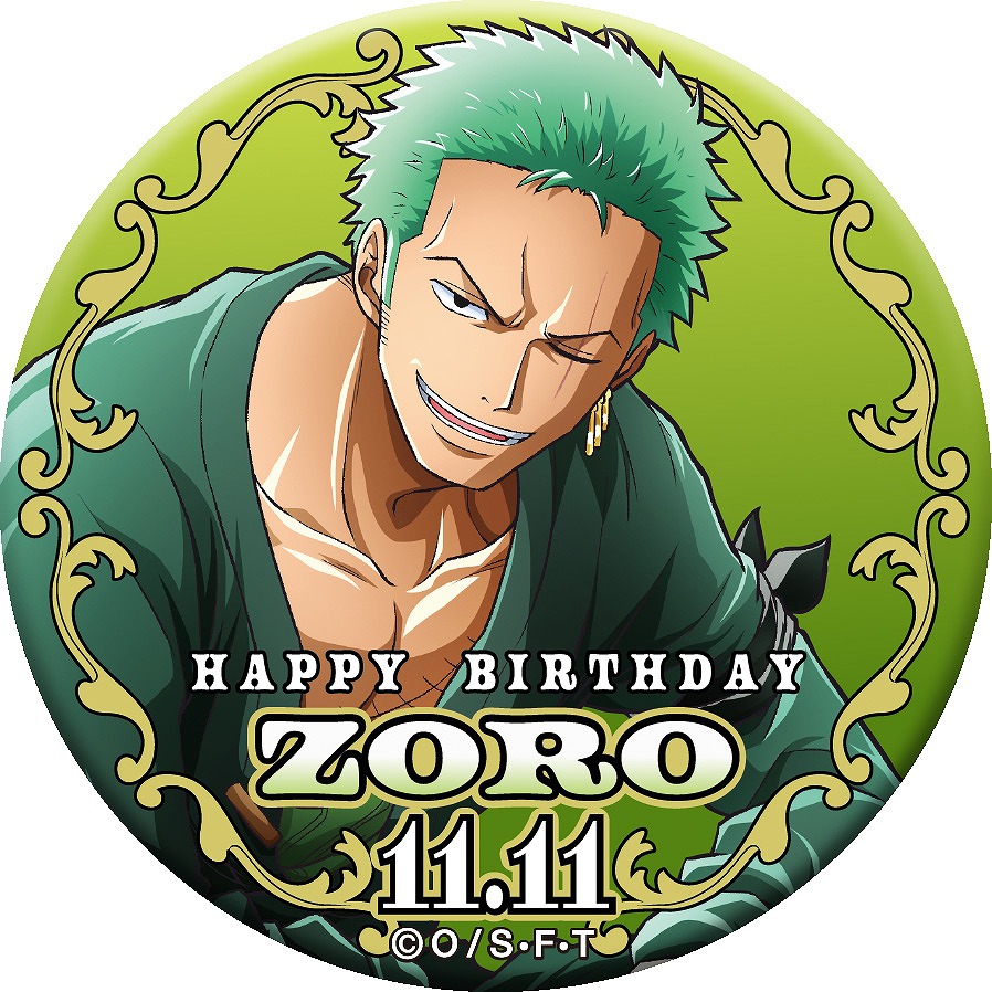 値下げ中‼️ONEPIECE ロロノア・ゾロ バーズデー缶バッジ 15枚セット