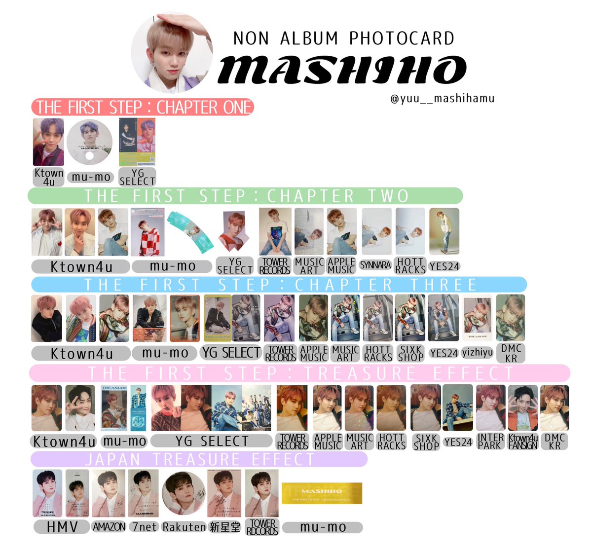 TREASURE マシホ トレカ 特典 公式グッズ セット デビュー TREASURE