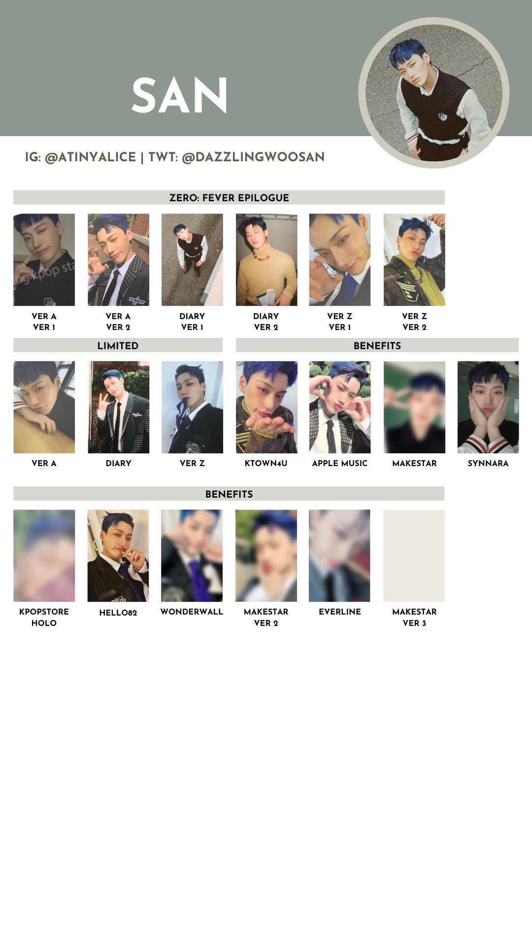 ATEEZ FEVER MAKSTAR特典カード ATEEZ Zero:fever epilogue Makestar