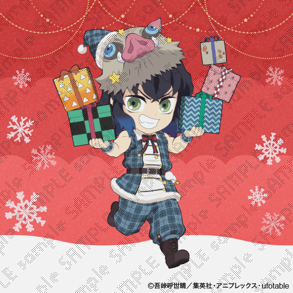 鬼滅の刃 クリスマス スタンディPOP 嘴平伊之助 鬼滅の刃の嘴平伊之助