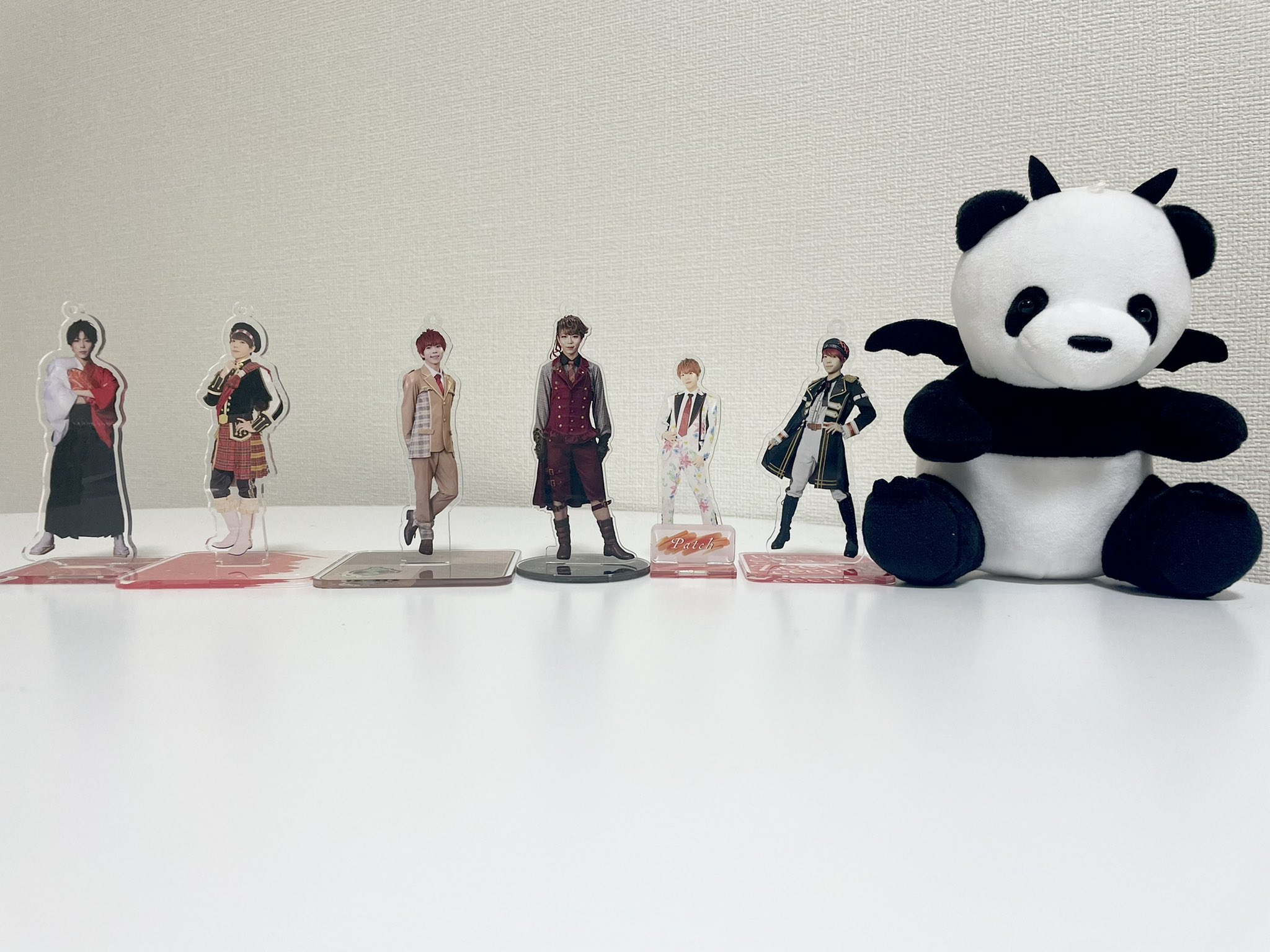 パンダドラゴン ぱっち アクスタ 落書き チェキ ハピカ 2L ぬいぐるみ