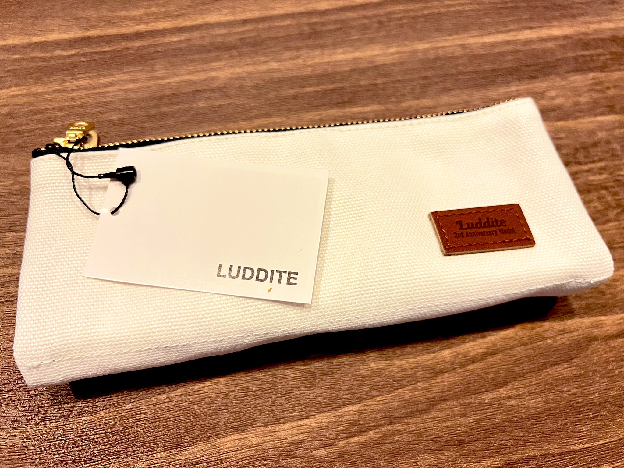 Luddite ラダイト3周年限定ボートペンケースホワイト