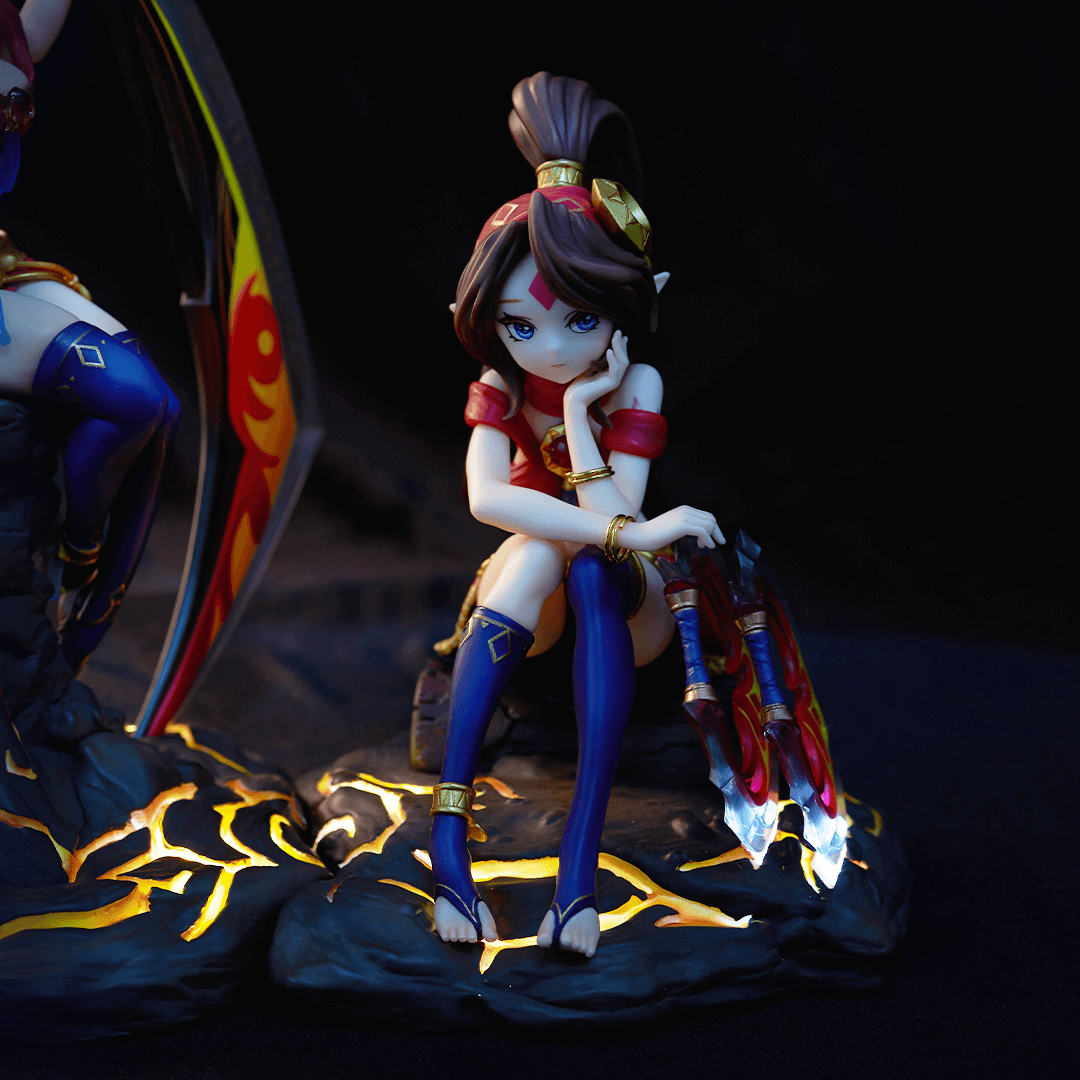 未開封】サマナーズウォー 双子フィギュア マルナ シャイナ サマナーズ