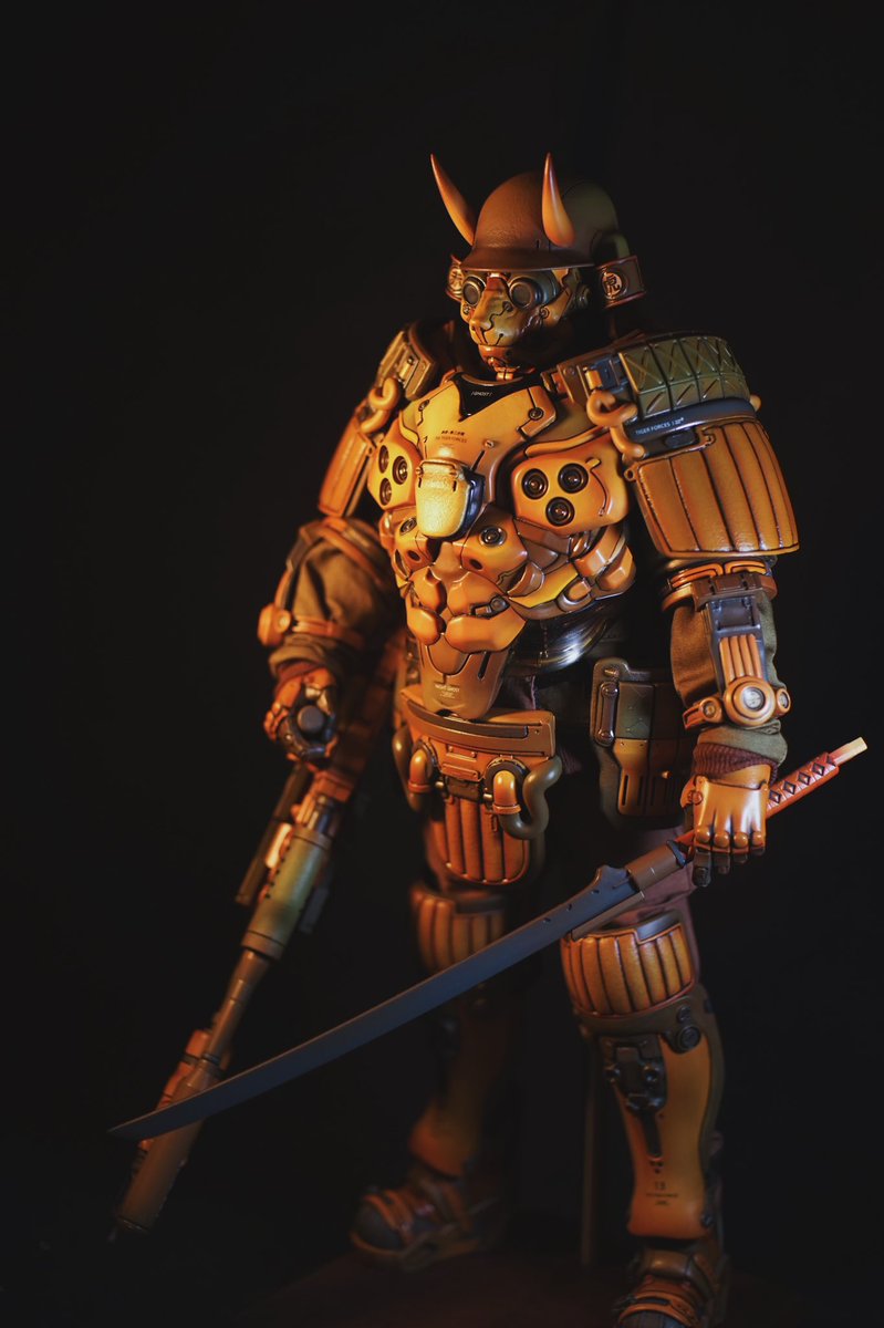 ブラック13パークBlack13park 重装甲天狗赤虎 トラ侍1/6ミリタリー