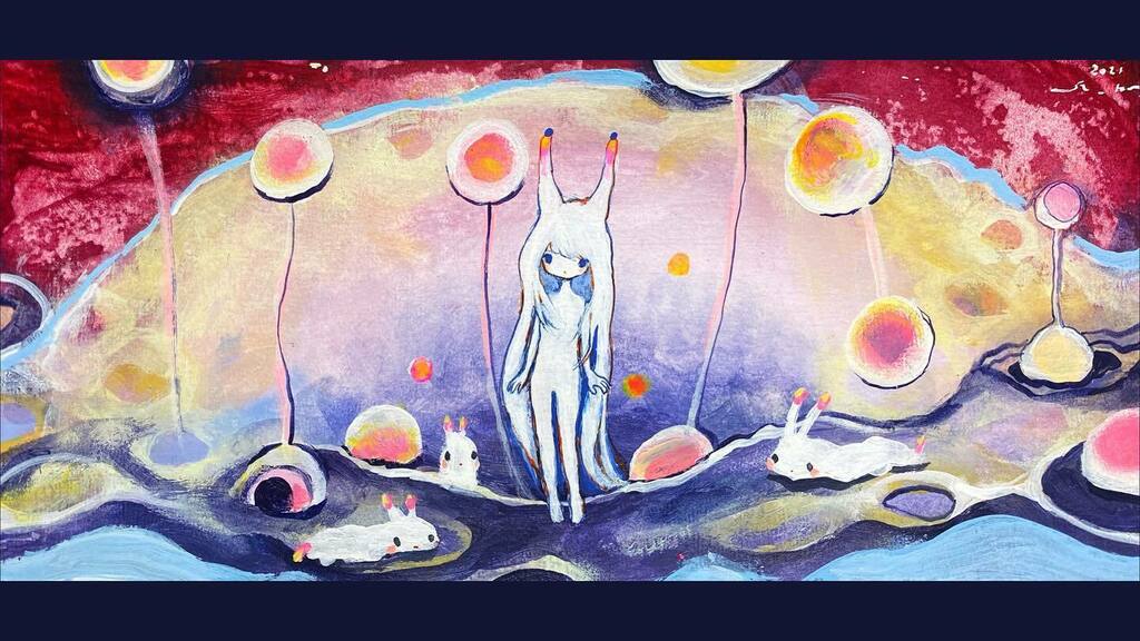 黄菊しーく 水彩画 原画 2023年 si_ku 黄菊しーく 水彩画 原画 2023年