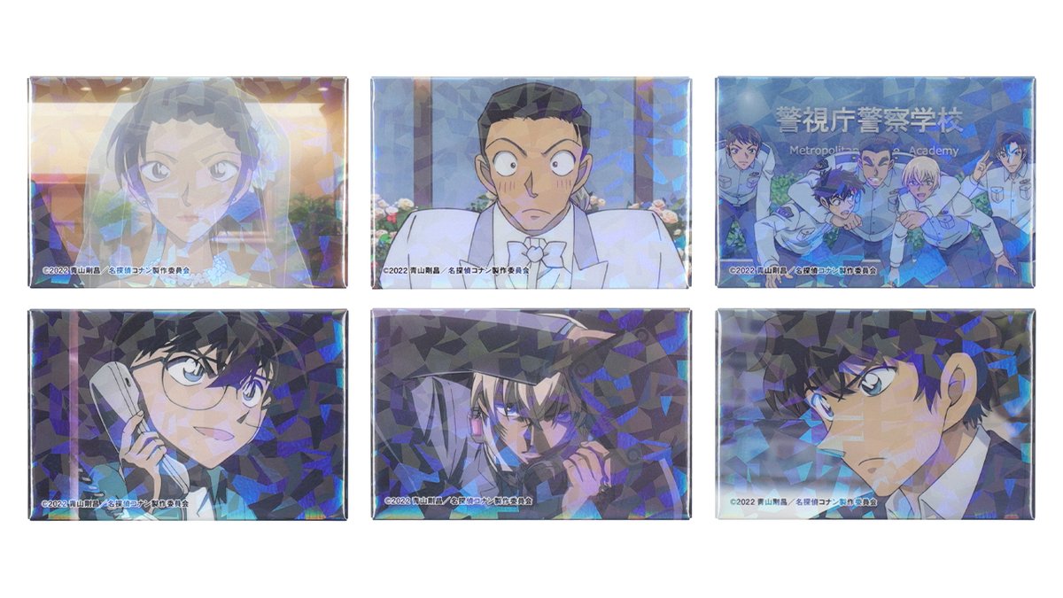 名探偵コナン ハロウィンの花嫁 コナンプラザ限定スクエア缶バッジ 降