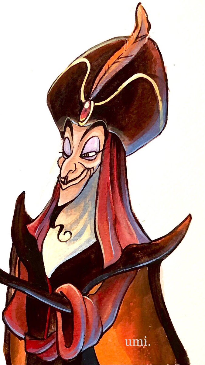 お宝！ Disney ジャファー アラジン 直筆作画設定 原画 俺がどれだけ蛇