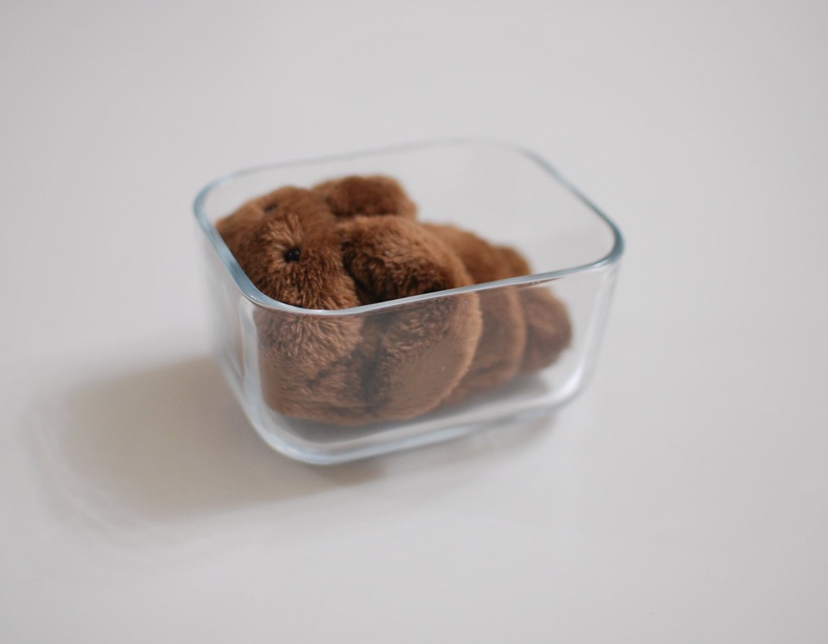 一晩寝かせられてるカレーのぬいぐるみです