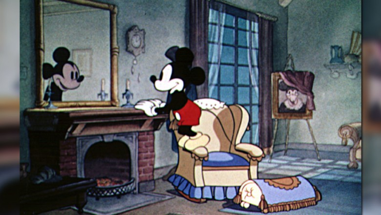 ディズニー セル画 1936年公開の短編作品THRU THE MIRROR スルー・ザ