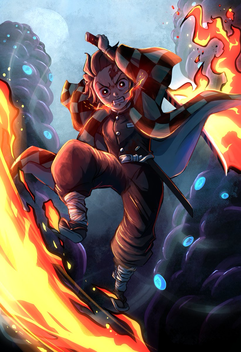 炭治郎「ヒノカミ神楽、碧羅の天！」 #鬼滅の刃 #炭治郎 #無限列車編