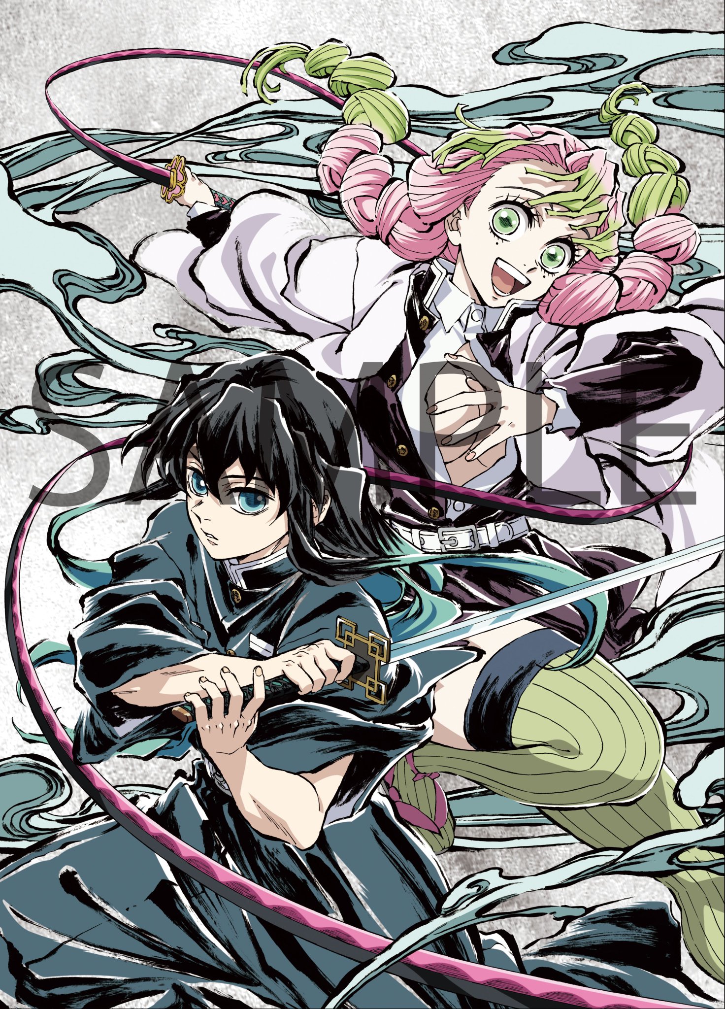 4枚セット】アニメ 鬼滅の刃 円盤 特典 色紙 松島晃 描き下ろし