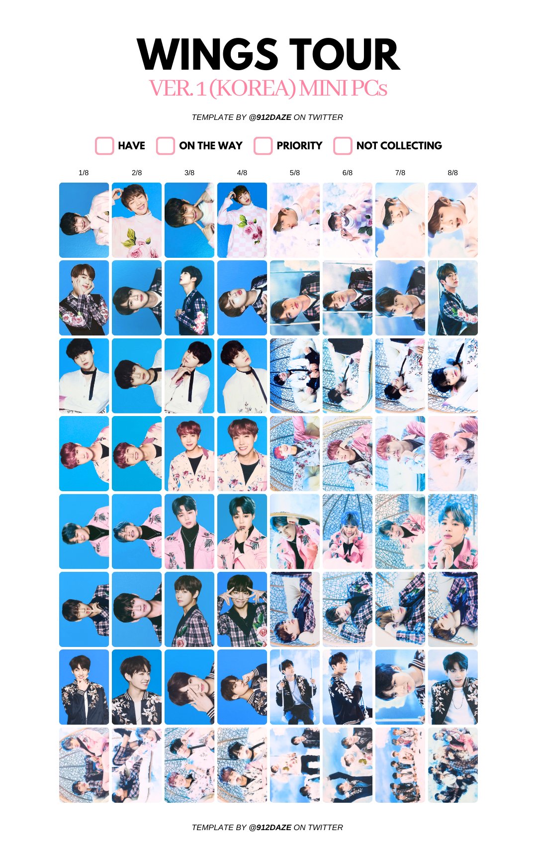 ジョングク ミニフォト wings ver.1 コンプリート トレカ BTS JUNGKOOK