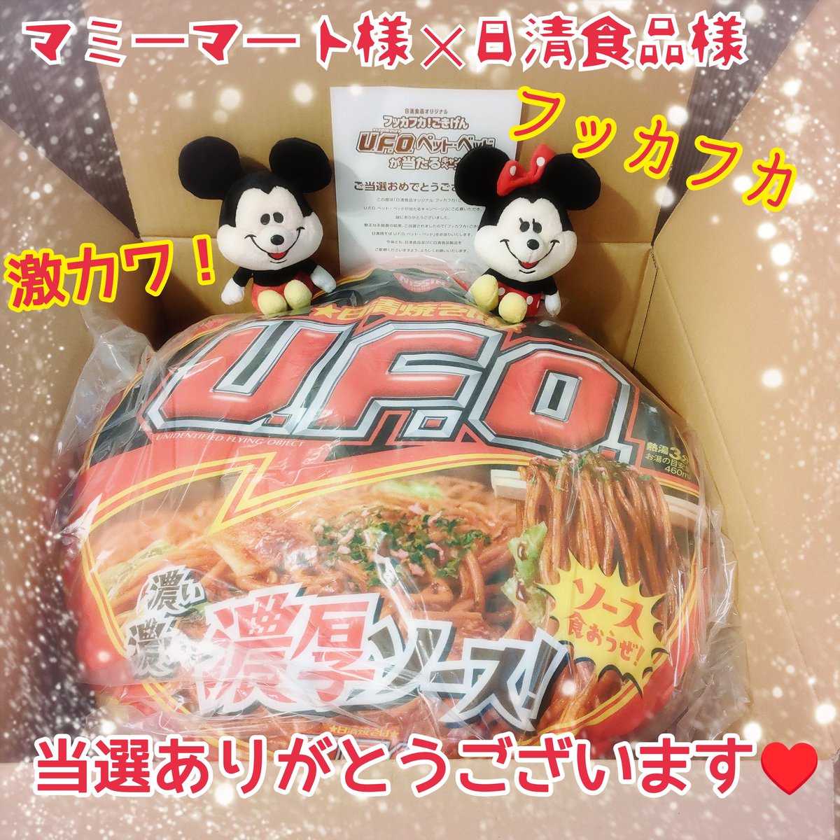 当選品 ペットベッド 日清 UFO 焼そば