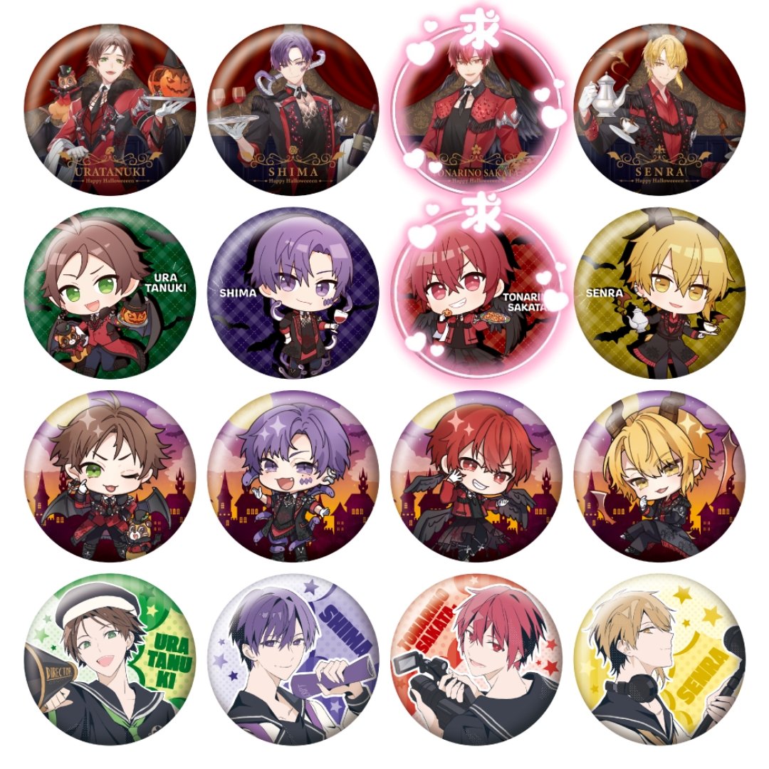 F64.となりの坂田 ハロパ 2021 デフォ カモフラ 缶バッジ F64.となりの