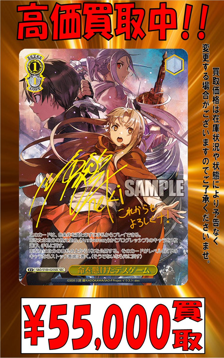 ヴァイス ソードアート・オンライン 命を懸けたデスゲーム SEC WS】命