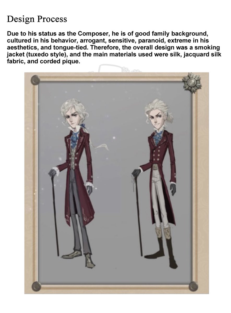 Process of Character Design] ▽ Composer 