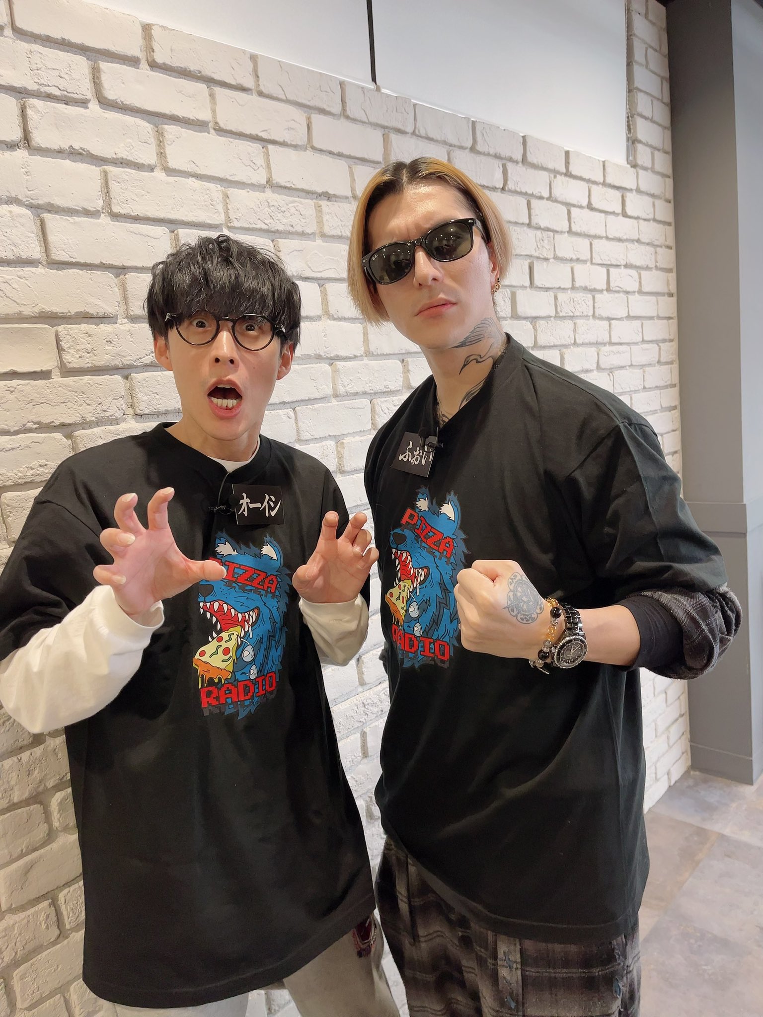 ピザラ人狼Tシャツ ピザラジ オーイシマサヨシ 加藤純一