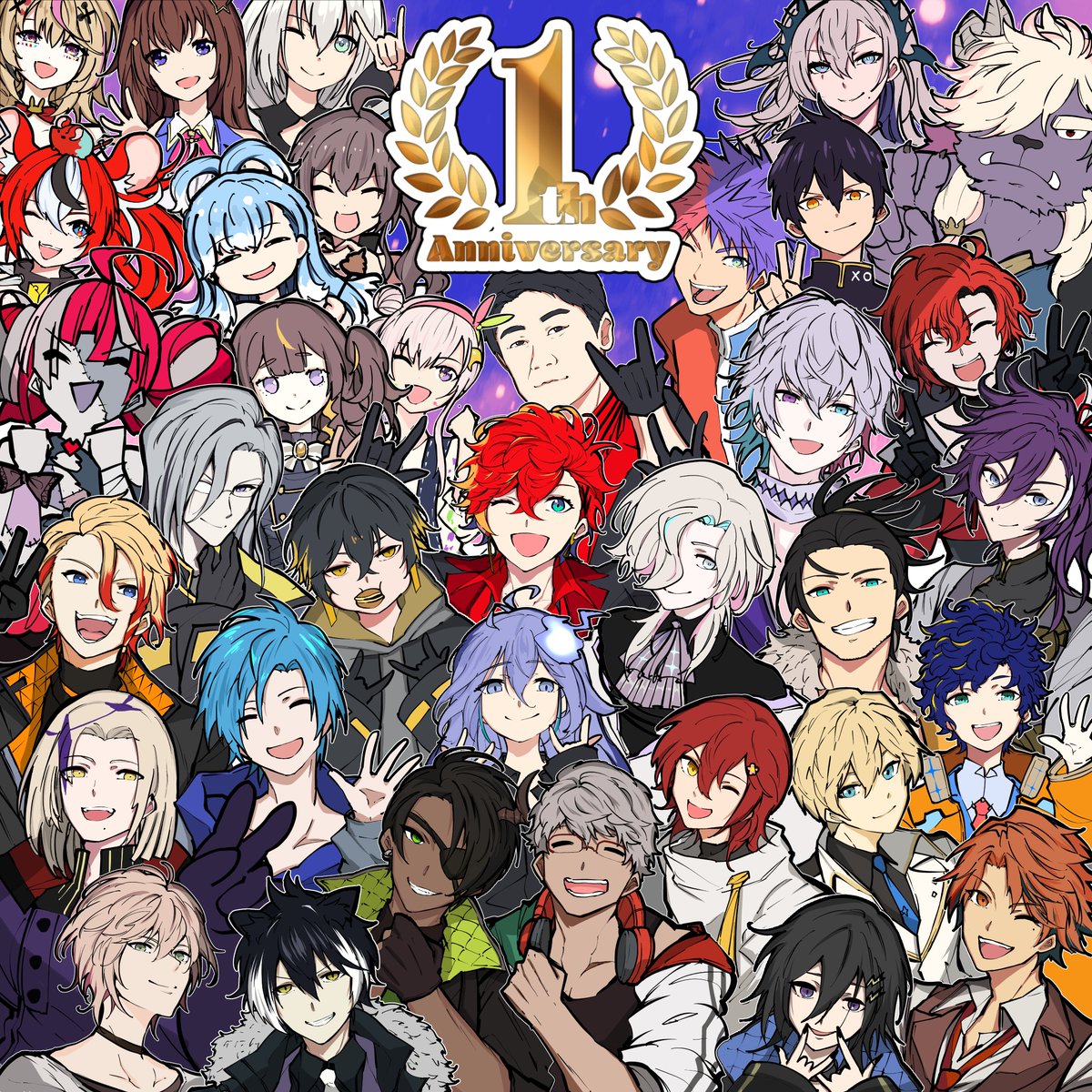 UPROAR!! 活動1周年記念 緋崎ガンマ おはガンマ！🤟 今日は20：00