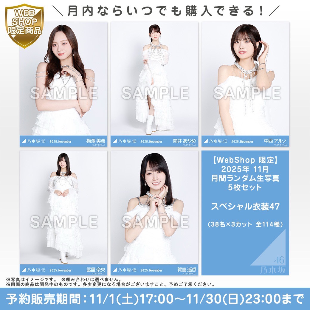 乃木坂46 生写真　12月スペシャル衣装　スペシャル衣装27