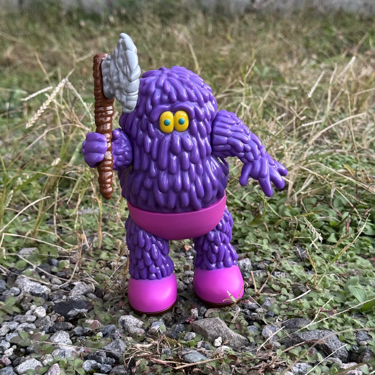 フジサキタクマ ピンクパンツ フロッキー ソフビ モールミュータント