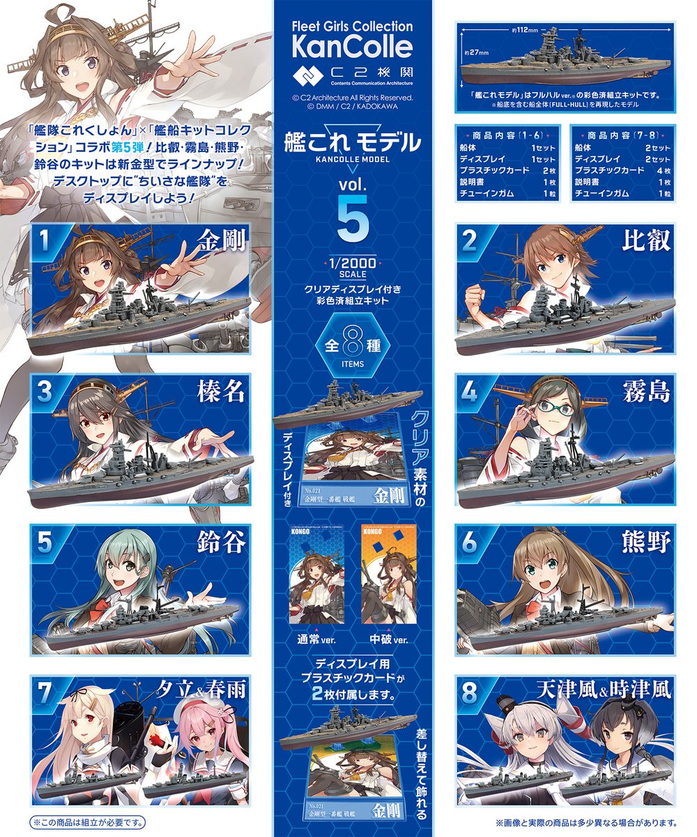 新商品情報‼️】 2026年3月23日発売／全8種／食玩 「艦これ」×「艦船
