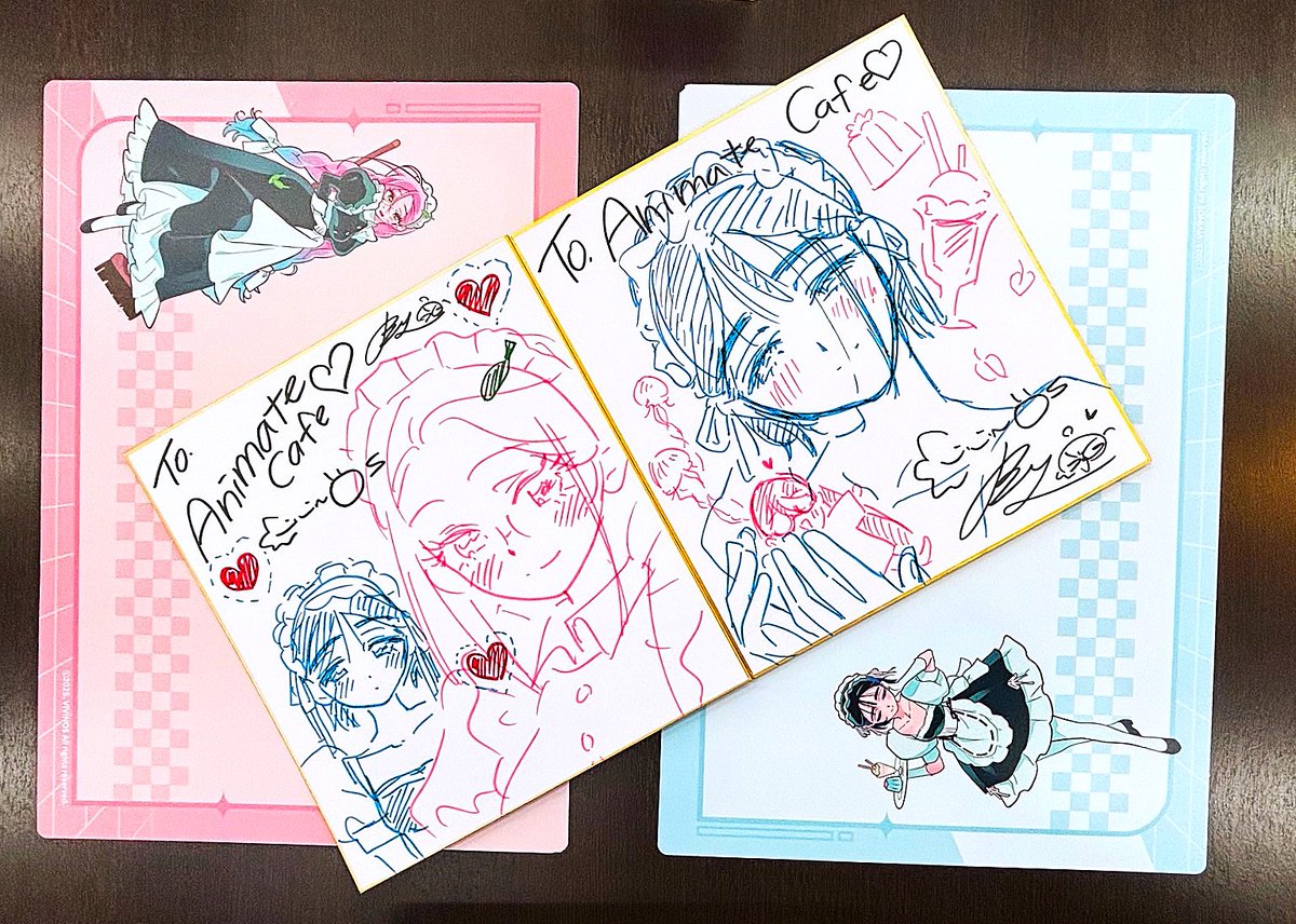 エイリアンステージ VIVINOS QMENG 直筆 イラスト サイン 色紙 Alien