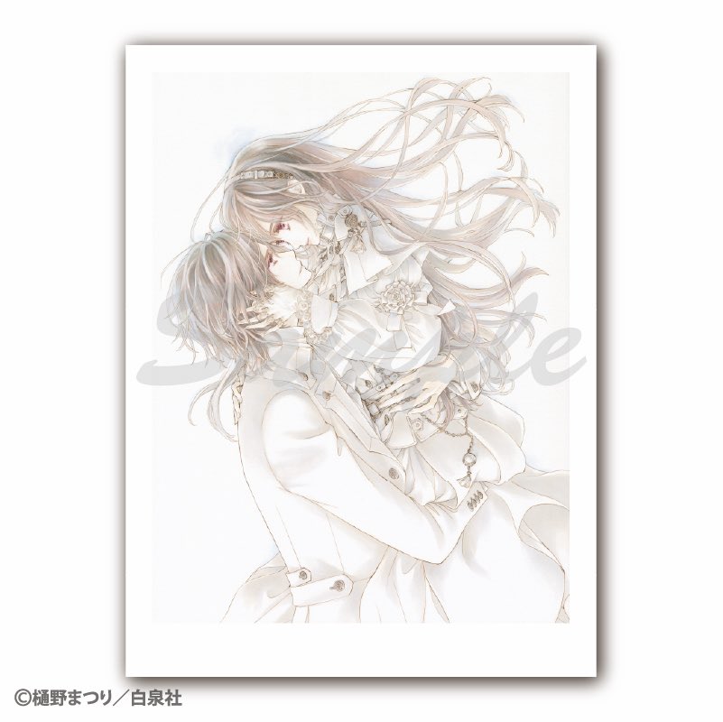 ☆ヴァンパイア騎士 下絵 特典 原画展☆直筆イラスト 原稿 優姫 理事長