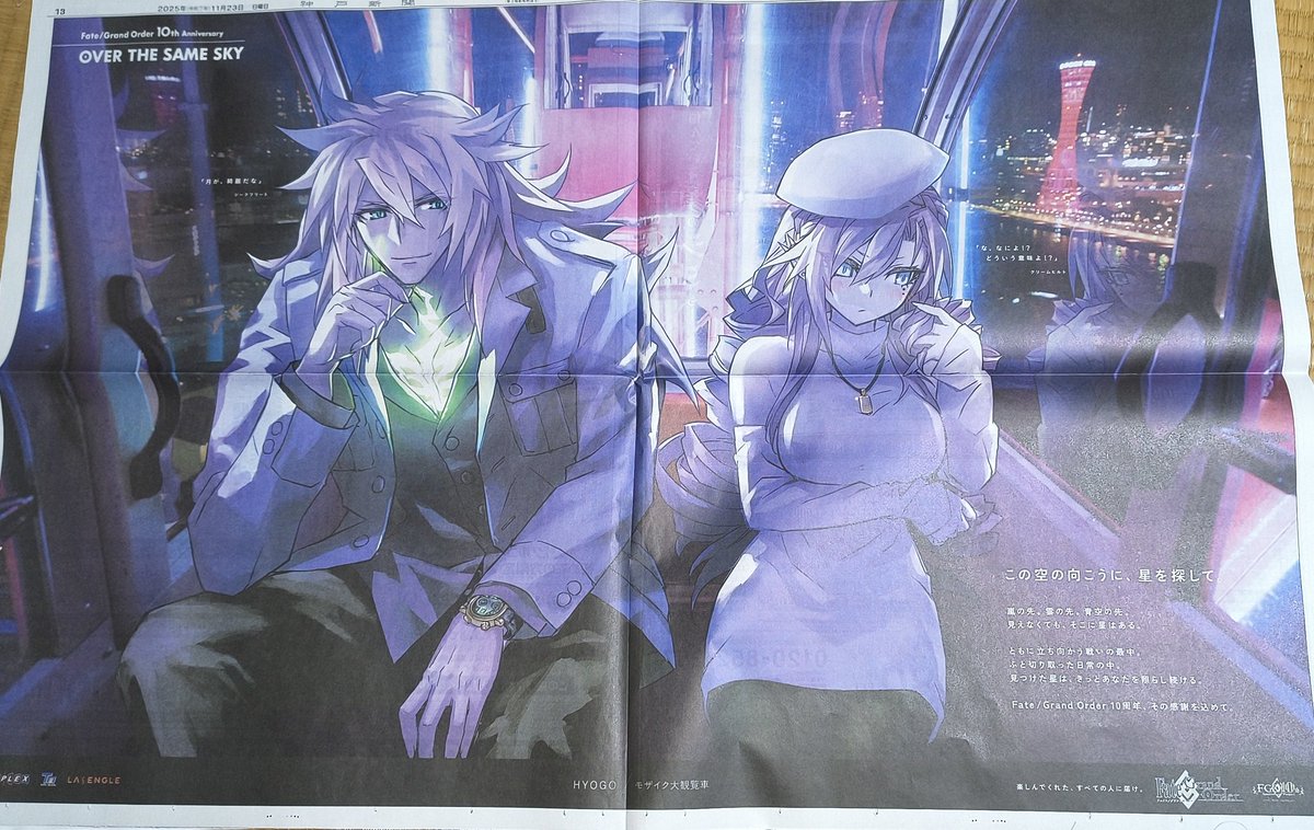 手*藤様 OVER THE SAME SKY 全95紙面 FGO 新聞 コンプリ OVER THE