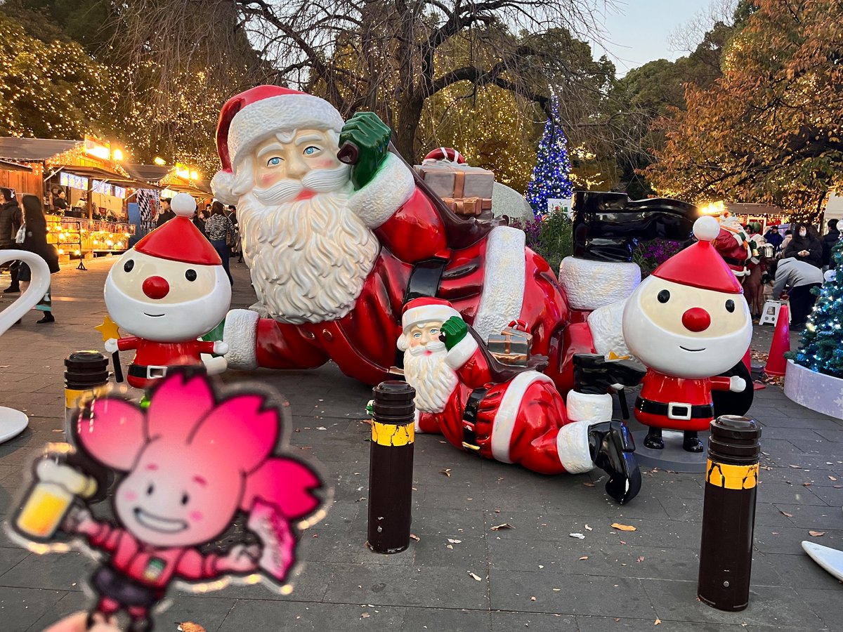 おハナようございます🌸 あと10日でChristmas～！🎄 8時7分をお知らせ