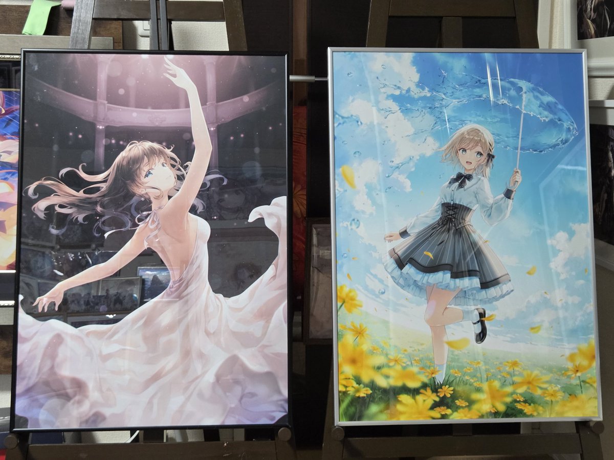 Hiten 複製原画 直筆サイン入り Hiten ヒテン 神絵祭 A3複製原画 託