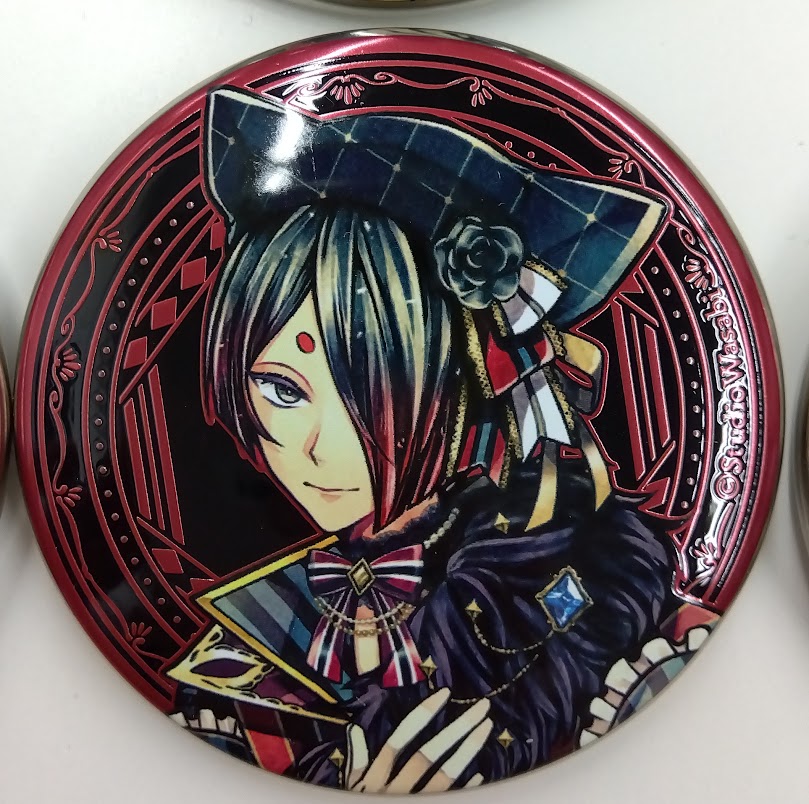 悪魔執事と黒い猫展 アルティメタル缶バッジ ユーハン 90点 最新】あくねこ