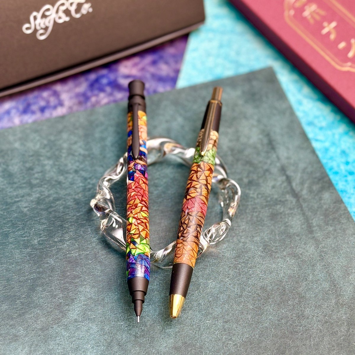 Steef&Co. ST draft 花梨瘤 ブラックグリッド 02456 本花梨瘤 ST Draft