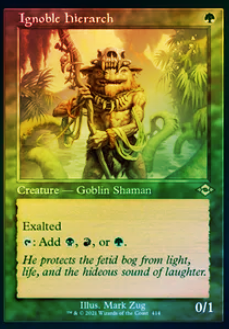 Foil】下賤の教主 旧枠 英語 【4枚セット】(AX_2～5) Foil】下賤の