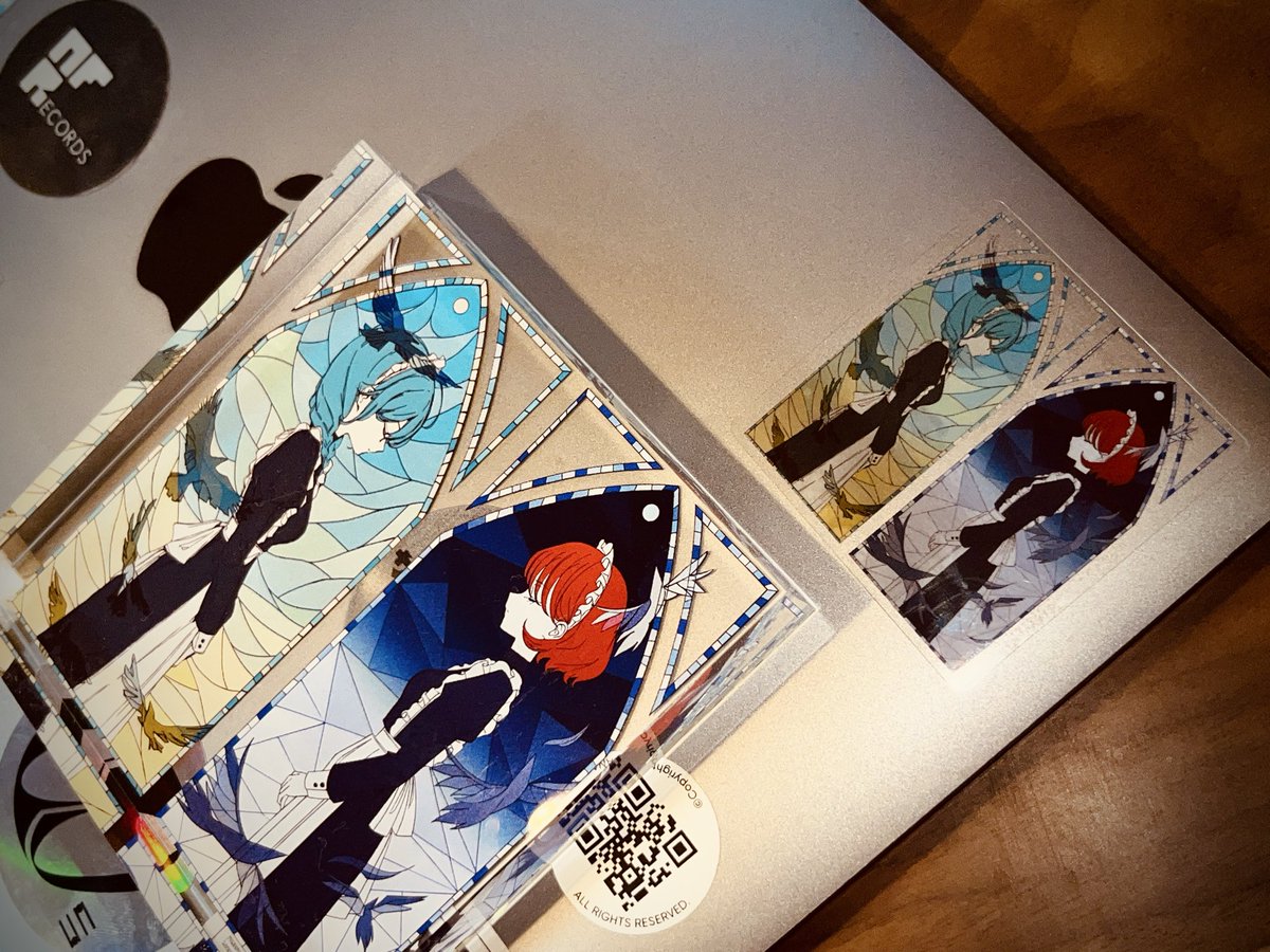 アクリルブロック（とステッカー）のサンプルが届きました！