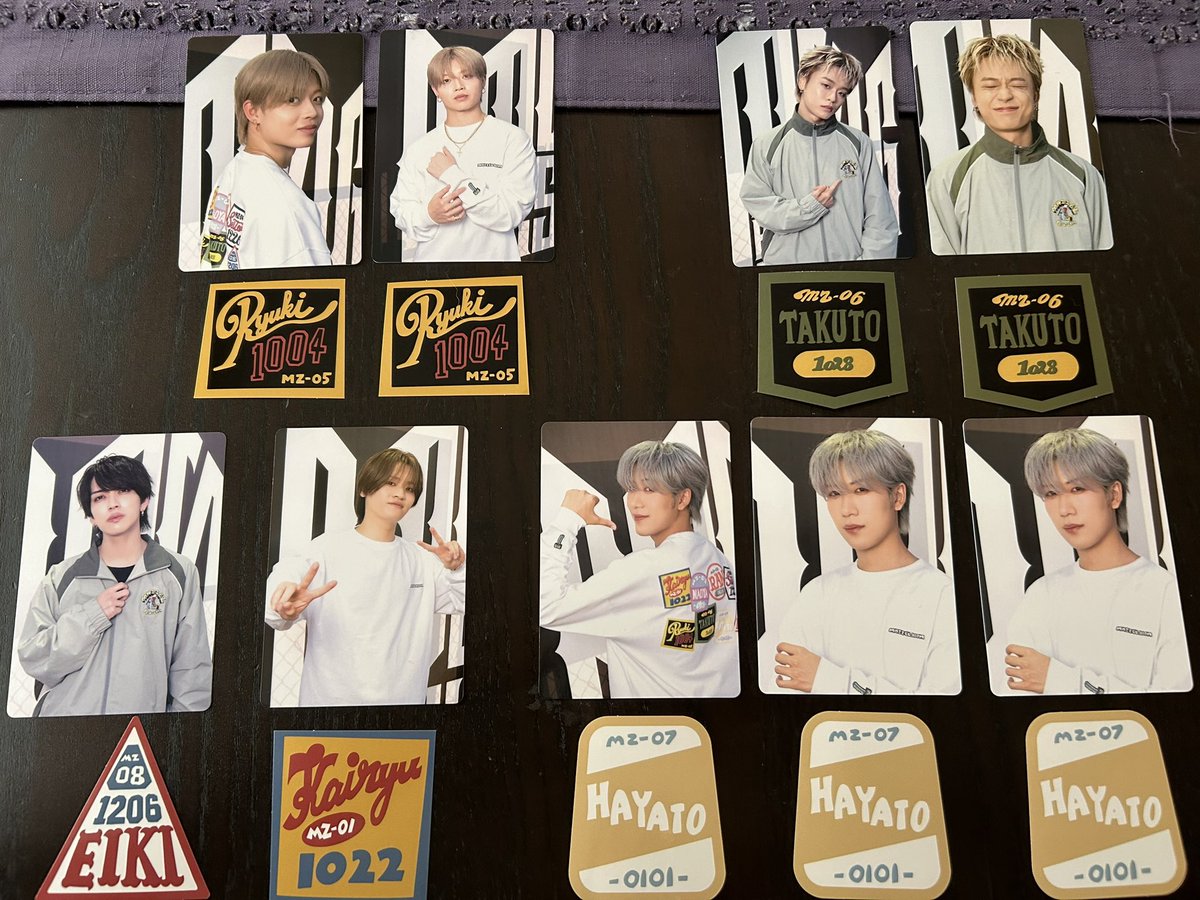 MAZZEL ROOM まぜべや フォトカ ステッカー NAOYA 2種セット MAZZEL