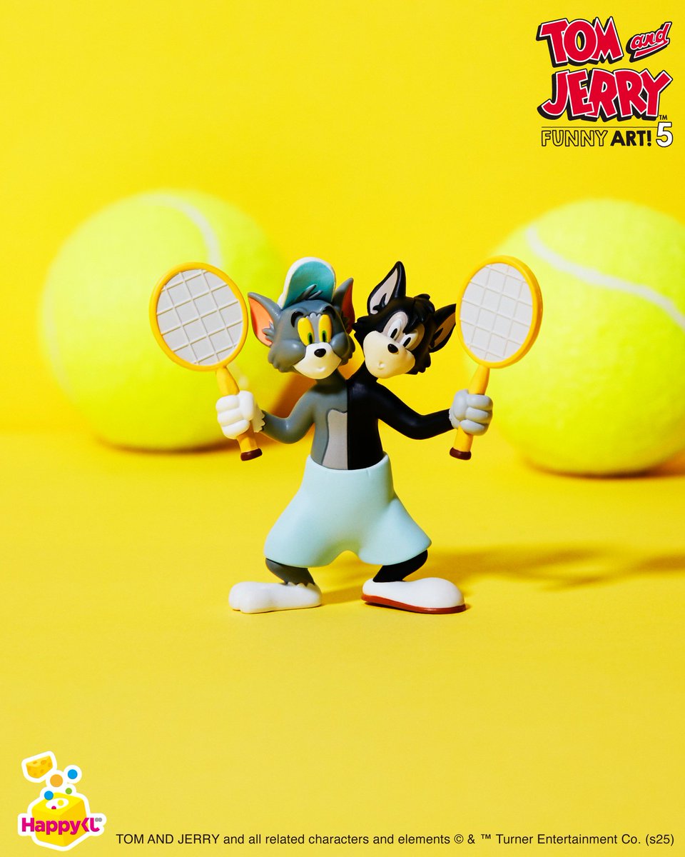 🐱好評発売中🐭 Happyくじ『TOM and JERRY FUNNY ART!』第5弾✨ 🎾A賞
