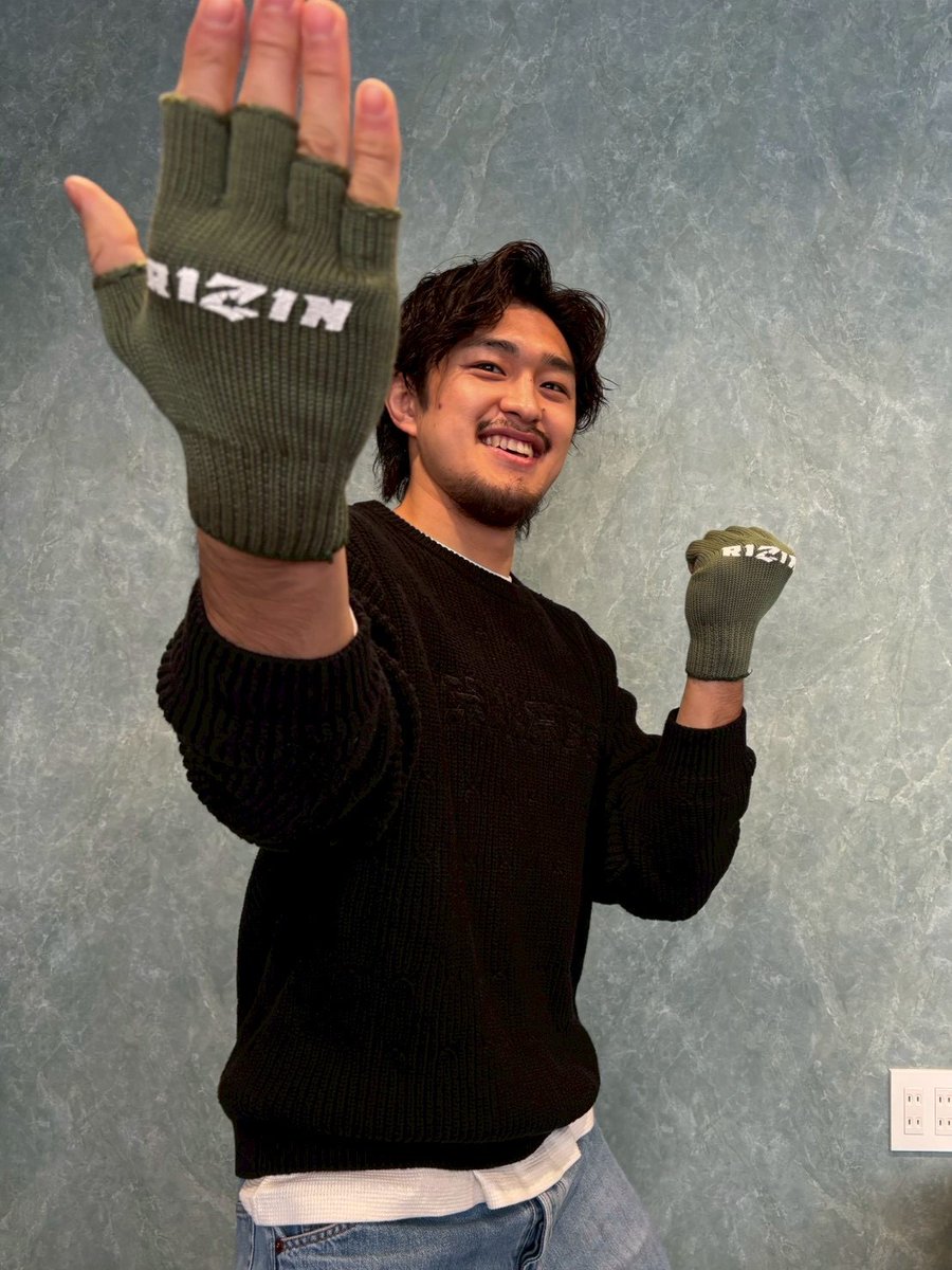 RIZIN☆オープンフィンガー手袋☆1000個限定 先着1000個限定‼️RIZIN